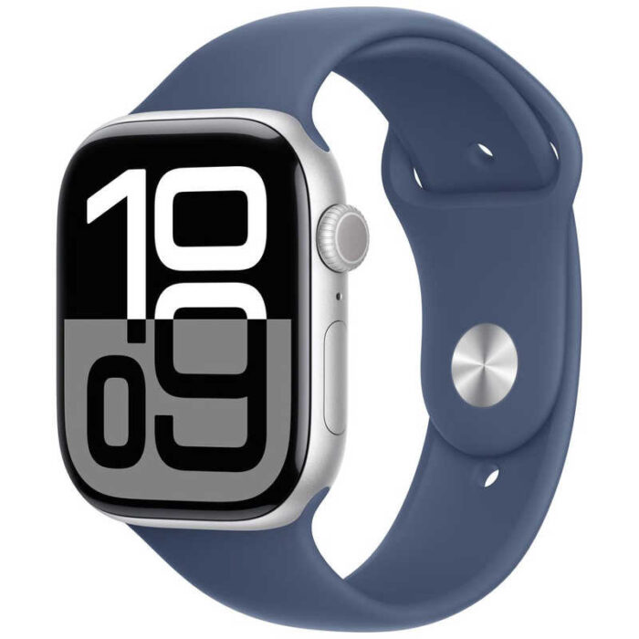 アップル アップル Apple Watch Series 10(GPSモデル)- 46mmシルバーアルミニウムケースとデニムスポーツバンド - M/L MWWM3JA MWWM3JA