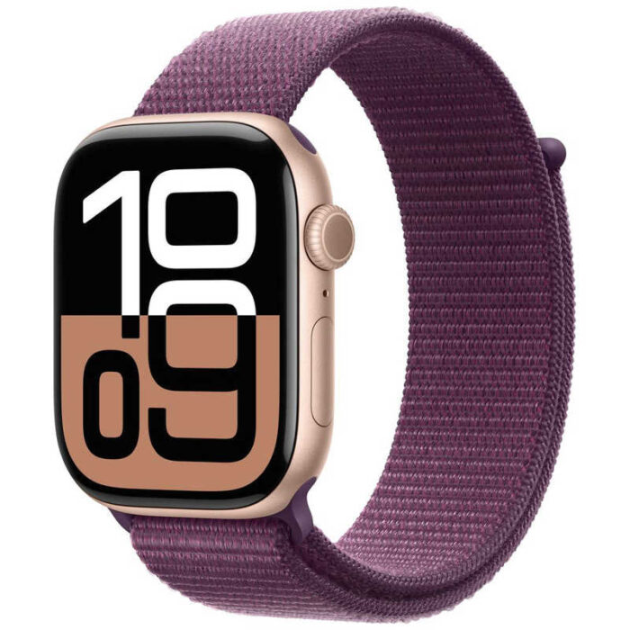 アップル アップル Apple Watch Series 10(GPSモデル)- 46mmローズゴールドアルミニウムケースとプラムスポーツループ MWWV3JA MWWV3JA