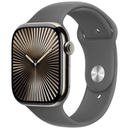 アップル アップル Apple Watch Series 10(GPS ＋ Cellularモデル)- 46mmナチュラルチタニウムケースとストーングレイスポーツバンド - M/L MWYA3JA MWYA3JA