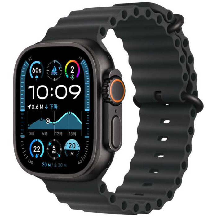 アップル アップル Apple Watch Ultra 2(GPS ＋ Cellularモデル)- 49mmブラックチタニウムケースとブラックオーシャンバンド MX4P3JA MX4P3JA